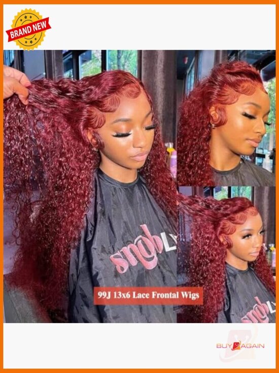 30 Inch 180% Density Deep Wave Lace Front Wig 13x6 HD Human Hair No Tangle No main image 4